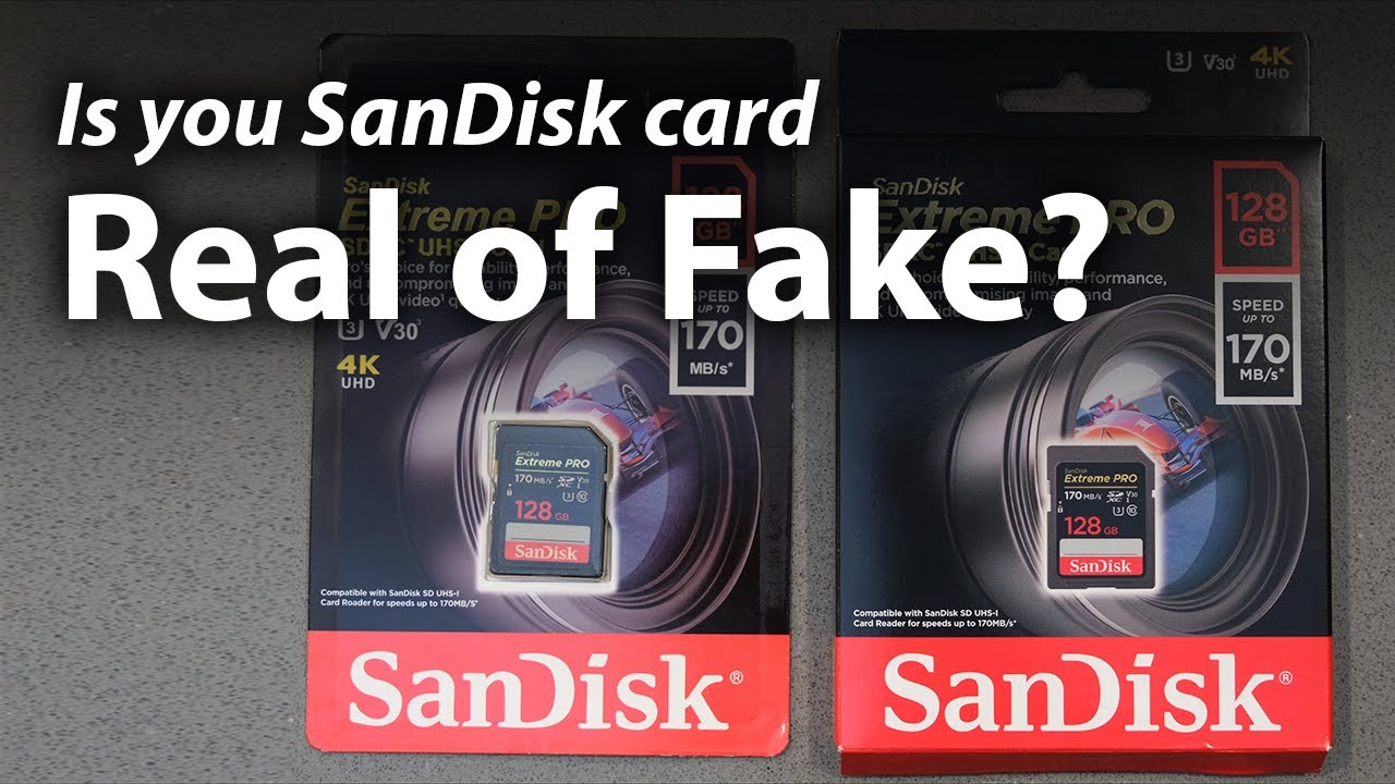  Update How to spot fake memory cards - SanDisk SD Card Extreme Pro Ultra Plus SDHC Memory Review 128GB 64GB