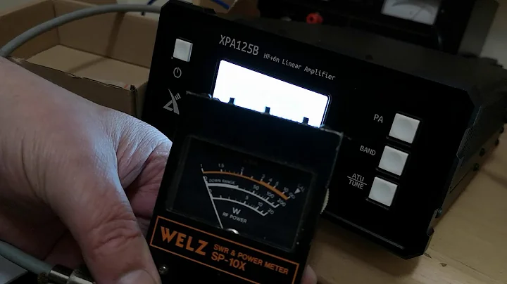 The brand new Xiegu XPA-125B 100 watt 160 to 6 metre linear amplifier with built in auto ATU