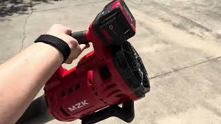 MZK 20V Brushless Leaf Blower, 600CFM Blower Cordless with 4.0Ah Battery and Fast Charger