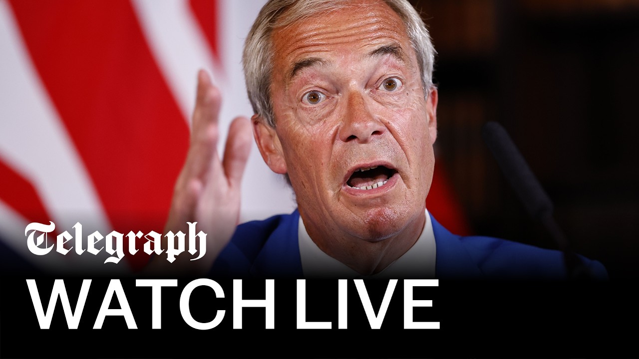LIVE: Farage unveils plan to deploy navy in Channel | Reform press conference