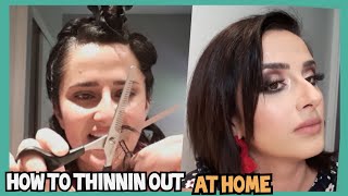 How to -Thinning shears | Thinning short hair | Dannah Rey