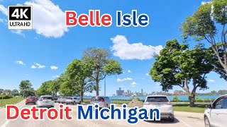 Driving Around Belle Isle, Detroit | Scenic Island Tour on the Detroit River