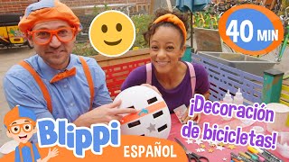 Blippi y Meekah Decoran Bicicletas | Blippi Español | Videos educativos para niños | Aprende y Juega