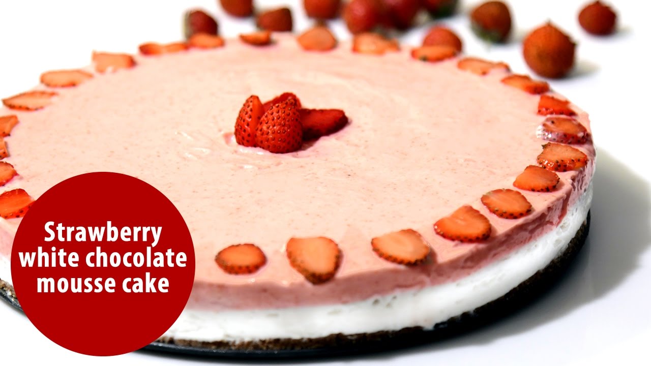 Strawberry White Chocolate Mousse Cake | Dhe Chef Special Recipes | Manorama Online