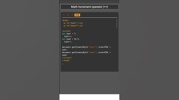 Math Increment Operator Javascript