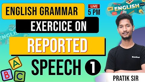 Reported Speech MCQs Part 1 Direct Speech into Indirect Speech | English Grammar Reported Speech MCQ