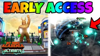 I Got EARLY ACCESS To This FUN MY HERO ACADEMIA GAME MHA Ultimate Roblox