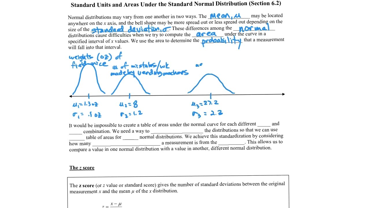 Sect 6.2 - The Standard Normal Distribution