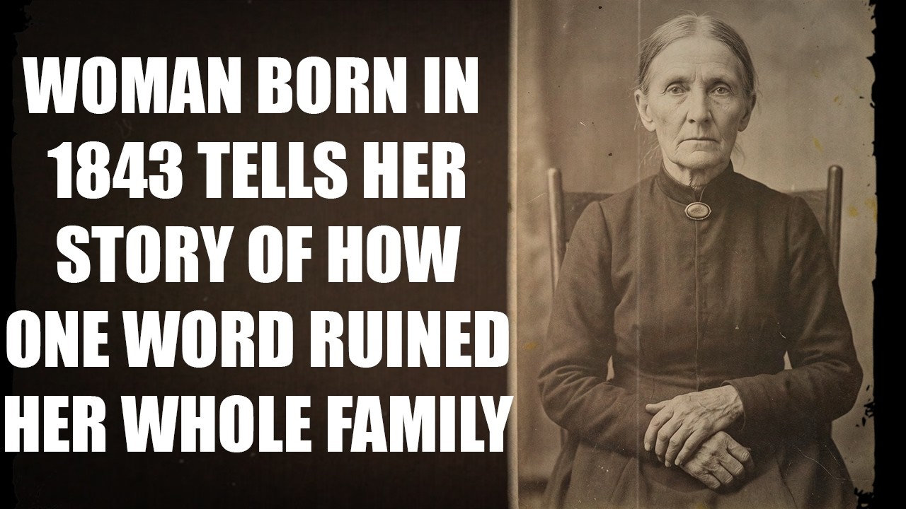 Woman Born in 1843 Talks About the One Word That Ended Her Family