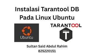 Instalasi Tarantool DB pada Linux Ubuntu