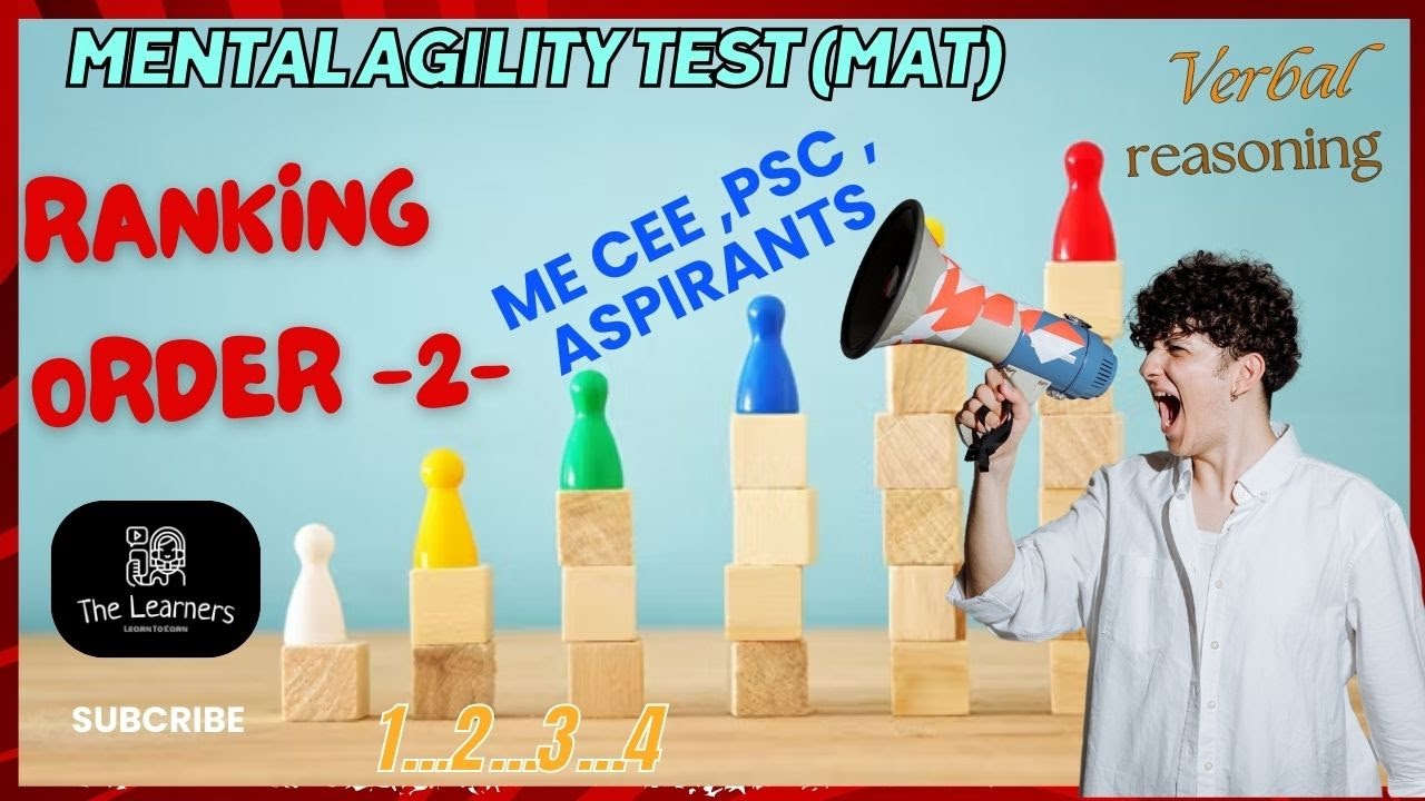 Master Verbal Reasoning: Ranking order (PART 2) | IQ Test Preparation ...