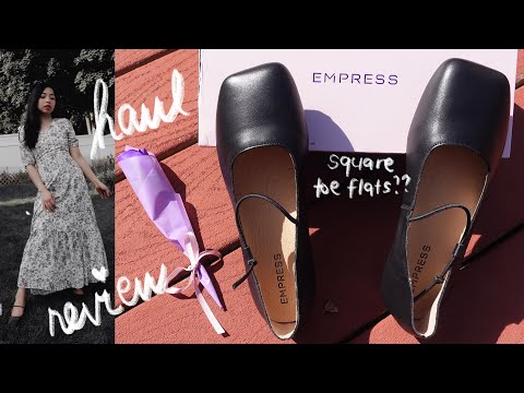 Empress Square Toe Flat Shoes Haul & Review  |  Abhy ThereForYou