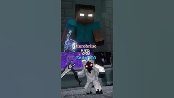 HEROBRİNE VS ENTİTY 303🔥 #minecraft #herobrine #entity303 #notch #shorts