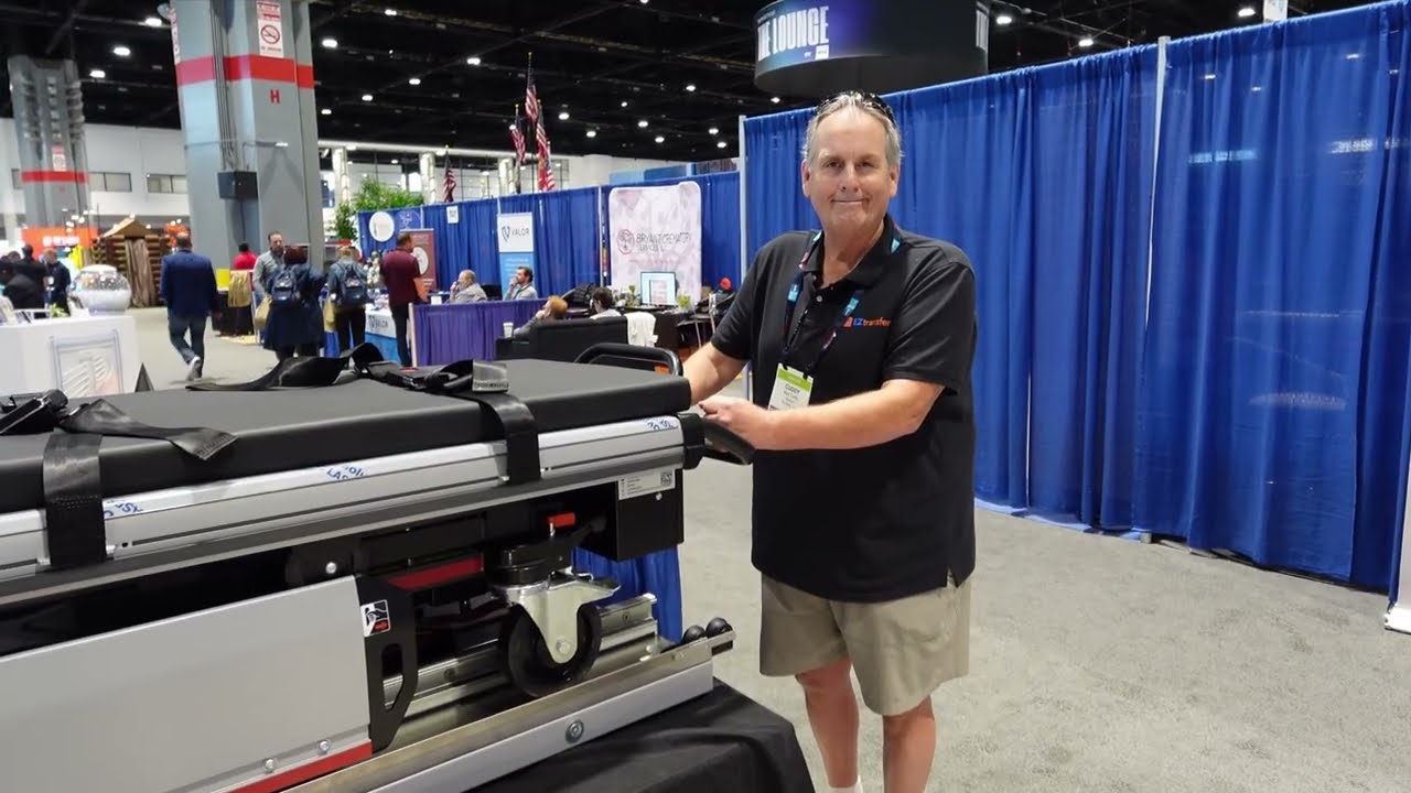 PC7590 Demo | Powered Mortuary Cot with Vehicle-Integrated Base