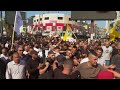 Hundreds of mourners join funeral in Jenin for three Palestinians killed during Israeli raid