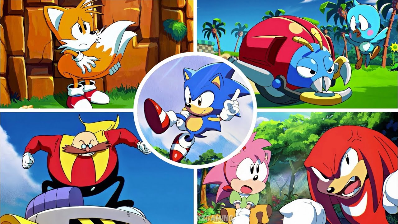 Sonic Origins - All Cutscenes (Full Story), Enhanced Visuals