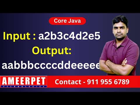 Generate Output String from Given String | By Srinivas | Ameerpet Technologies