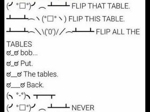 Flip All The Tables Animation Youtube