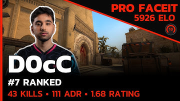 CSGO POV D0cC (43/24) w/isak/Brollan (mirage) @ FACEIT 5V5 RANKED LVL 10 / May 12, 2023