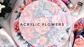 Acrylic flowers