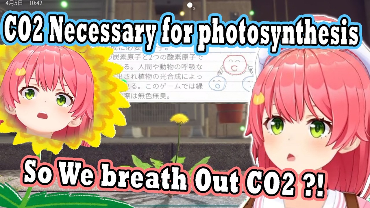 Miko First time learning About Photosynthesis & That Humans Breathe Out Carbon Dioxide!