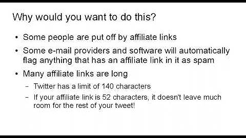 how to cloak your affiliate links video #8