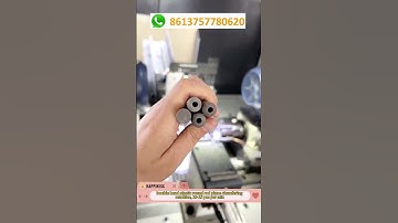 Double head plastic round rod plane chamfering machine, 10-15 pcs per min