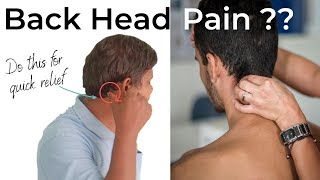 Instant Back Head Pain Relief सर क प छ क दर द क सट क इल ज Youtube