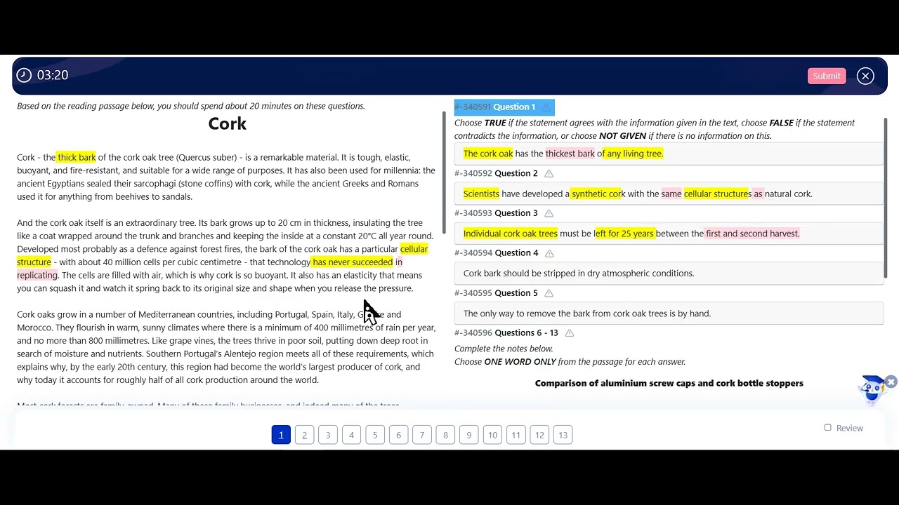 READING-T/F/NG-CORK- HUY
