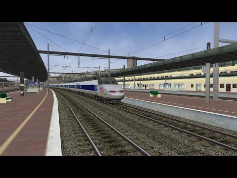 Open Rails - La LGV Rhin Rhône en TGV Réseau - YouTube
