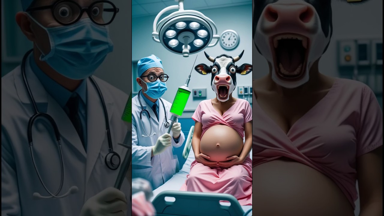 ❤️ Evolution of Dr. holding green injection Pregnant cow Kitty Cuddles ✅ 