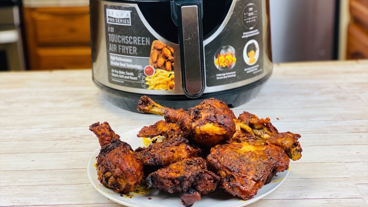 PIERNAS DE POLLO EN FREIDORA DE AIRE O AIR FRIYER COCINA Y MAS CON