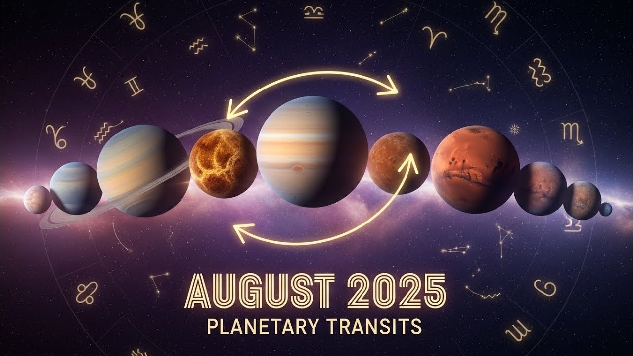 Planetary Transits August 2025 | Major Shifts & Astrological Insights