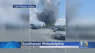 Large Fire At Southwest Philadelphia Auto Parts Shop Placed Under Control
