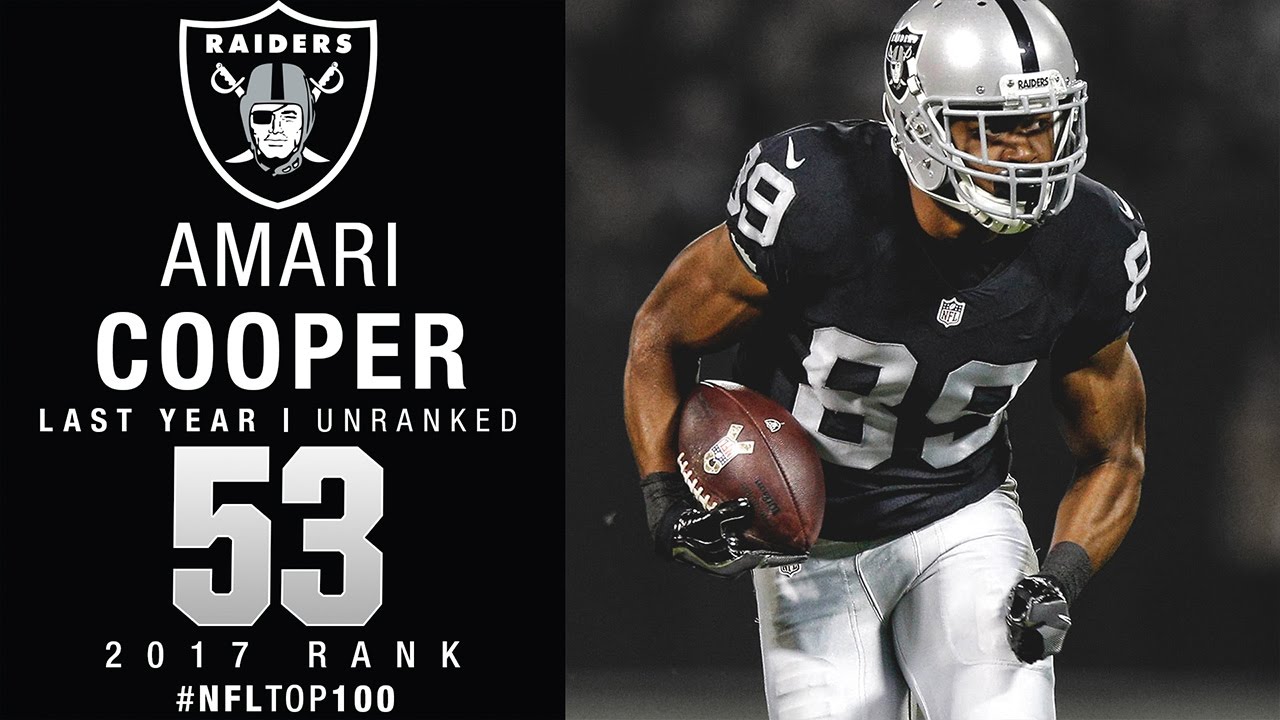 53: Amari Cooper (WR, Raiders), Top 100 Players of 2017