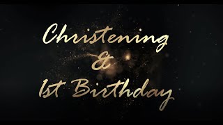 Royal Themed Christening \& Birthday Video Invitation