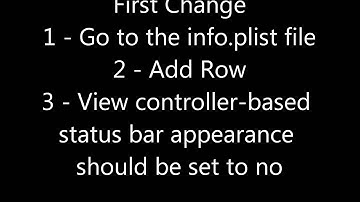 How to remove the top status bar from ios app xcode iphone ipad app development