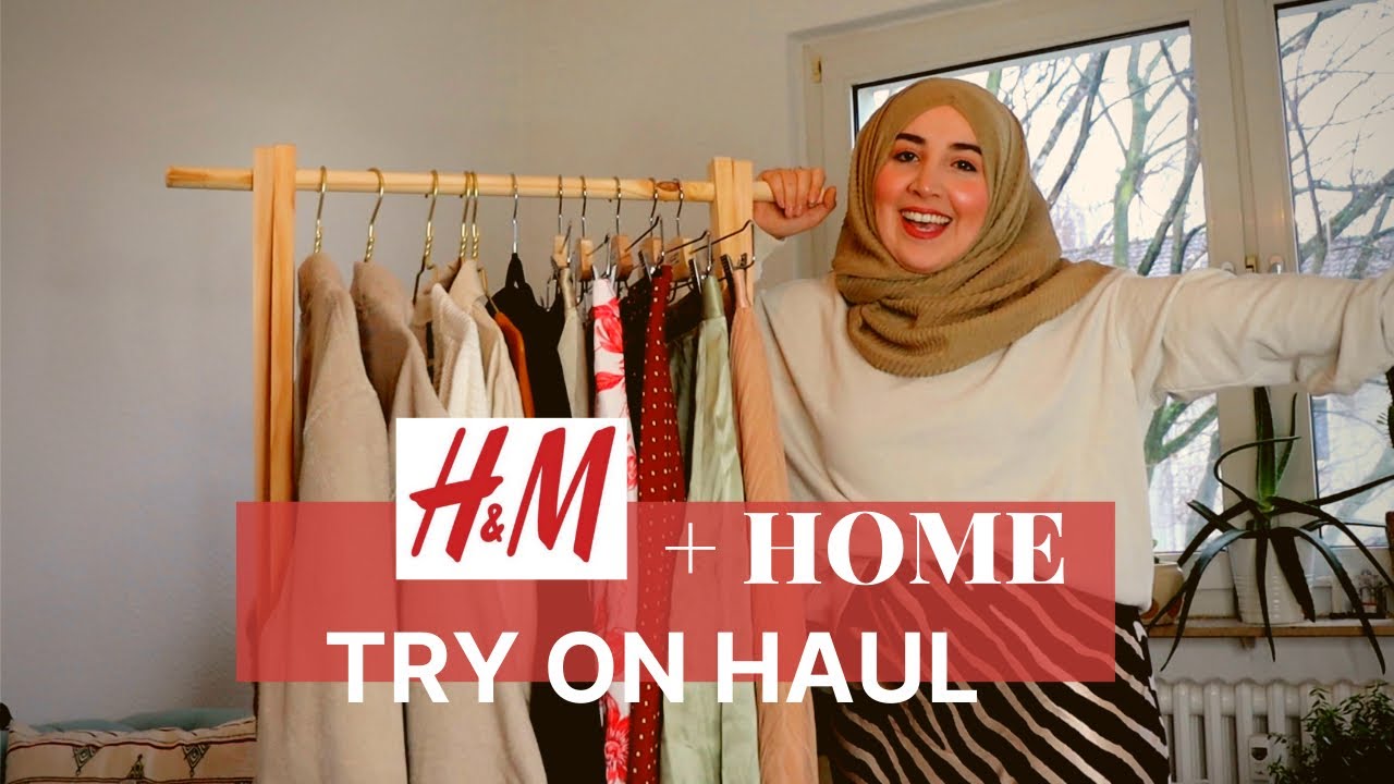 H M Try On Haul Dezember 2019 H M Home Hijabflowers Youtube