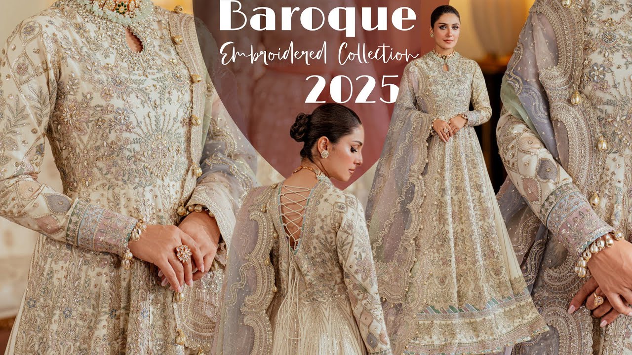 sachin and babi light blue dress Baroque Maroon Organza Embroidery Dress Unstitched – GoodLuck Collections main image 0