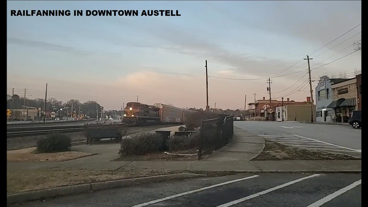 Railfanning in Downtown Austell (Ft. KCS, NS, Amtrak, and UP) 2-14-26