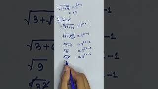 Radical Exponential Equation| 99% Fail to Solve This| The legend