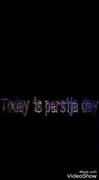 Persija day || tulisan kedap kedip