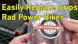 Easily Replace Grips Rad Power Bikes 👍🧡🚴‍♂️💨 @JamesBondJB007