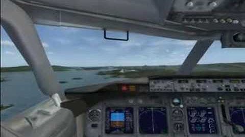 FSX default B737-800 ILS autoland tutorial