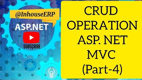 CRUD Operation in ASP.NET MVC  Part-4| #aspnetmvc #mvc #aspnet #developer #development #programming
