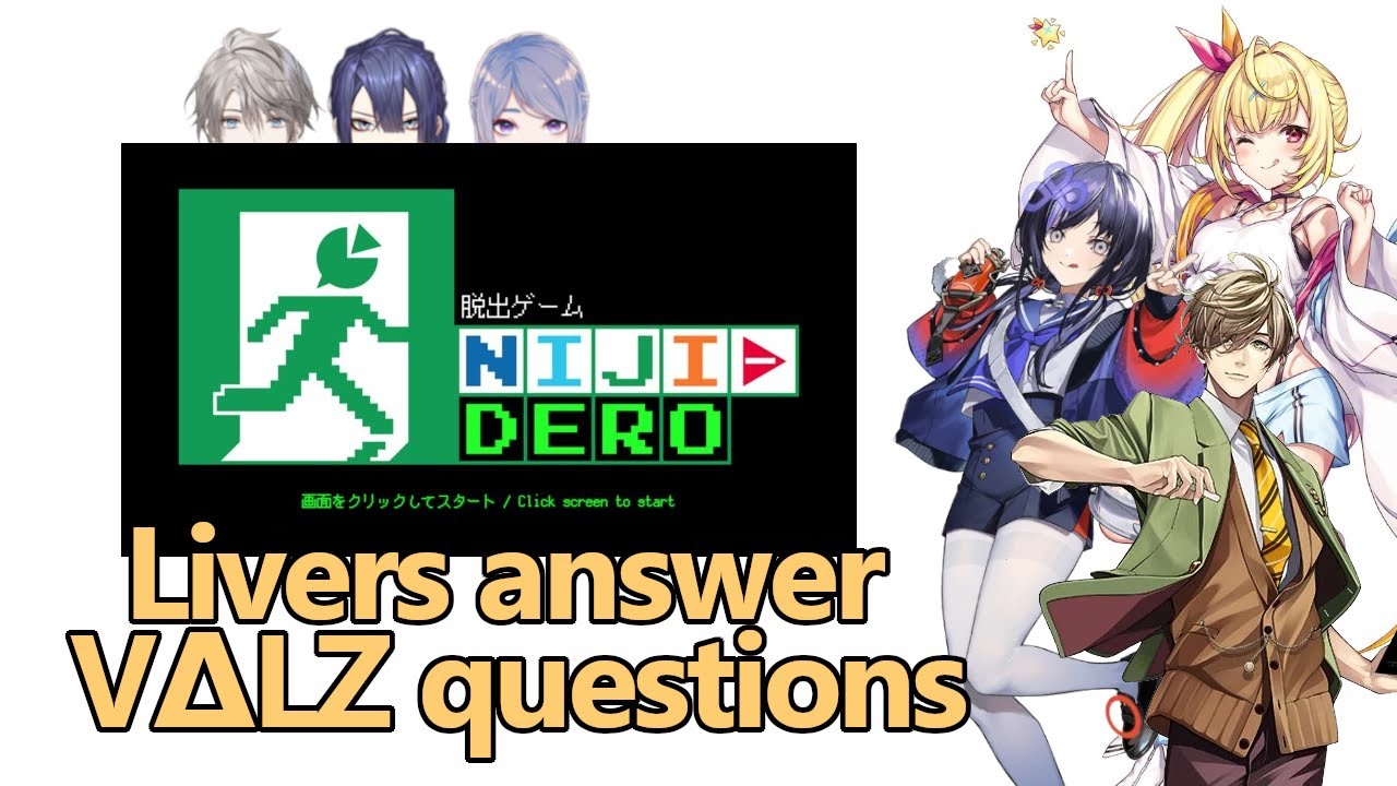 [ENG SUB] Livers Answer VΔLZ questions in NIJI-DERO [Oliver Evans | Hoshikawa Sara | Ponto Nei]