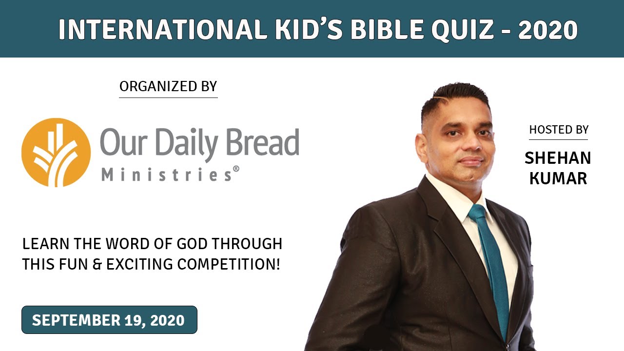 Kids Bible Quiz | Family Bible Trivia | Online Bible Fun | Quiz Master | Shehan Kumar | Virtual Quiz