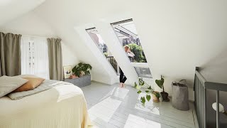 Renovating a loft apartment with VELUX Cabrio - A roof window that turns into a balcony