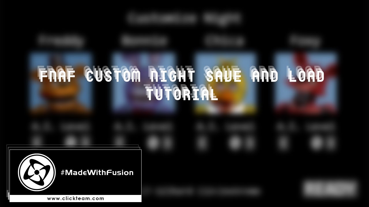 FNaF Clickteam tutorial | Custom Night (+MFA) - YouTube