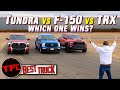 Surprisingly Close: The Toyota Tundra Takes On The Ford F-150 & Ram TRX In This Nail-Biter Drag Race